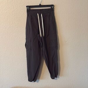 Black Jogger Pants with Drawstring
